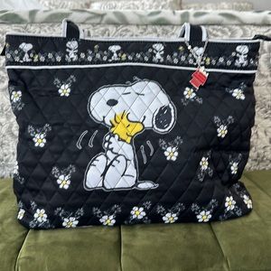 PEANUTS "Happiness Is Friendship" Tote Bag With Snoopy Charm